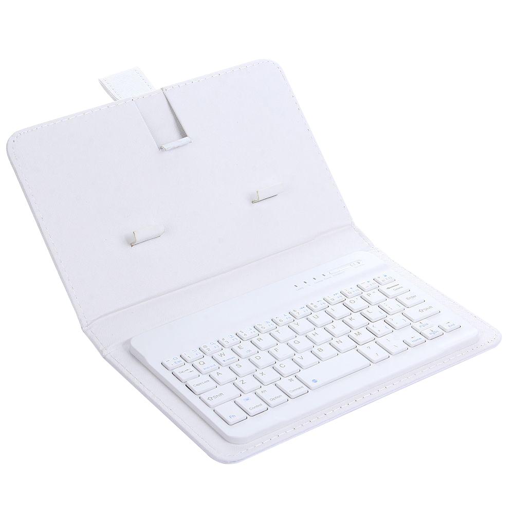 Wireless Bluetooth Keyboard with Leather Case Mini Stand Cover Slim