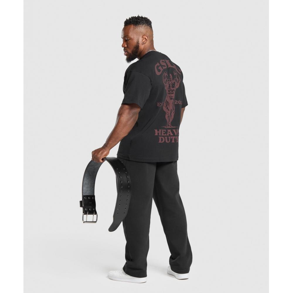 Gymshark Heavy DuTy T shirT Black A2b8k Bb2j