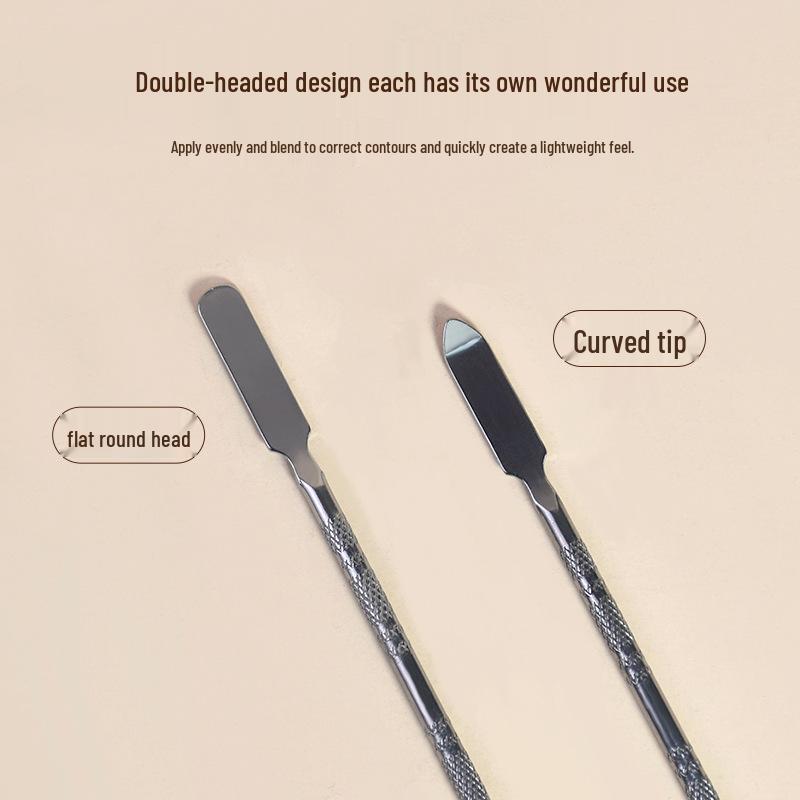 Stainless Steel Makeup Mixing Palette & Stick Set