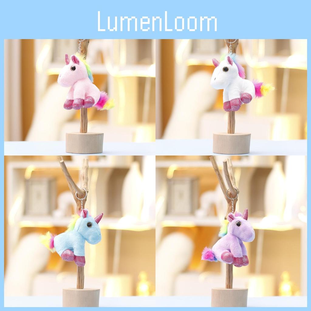 Cartoon Unicorn Plush Doll With Soft Short Pile Fabric For Kids Girl Gift Accessory
