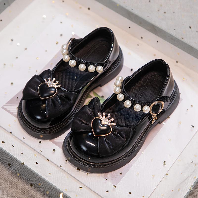 

Anti-slip Leather Shoes, Single Shoes, Performance Girl Soft-soled Shoes 37 чорний