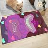 Custom Name Cheshire Cat Hearts Theme Carpet Rug Customizable Soft Washable Anti-Slip Home Living Room Sofa Mats Personalized Rug. 0909416