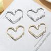 Elegant Heart Earrings for Girls: Light Luxury, High-End, Simple, and Chic