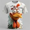 Funny Animal Graphic Print T-shirt Men Short Sleeve Tees Men's Summer T-shirts Horse Squirrel Graphic Tee Women Summer Clothes