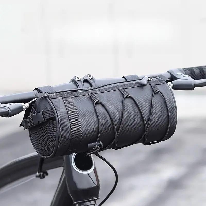 Bike Bag Portable Handlebar Pannier Multi-Purpose Waterproof Backpack Road Cycling Frame Tube Bag Elastic Band