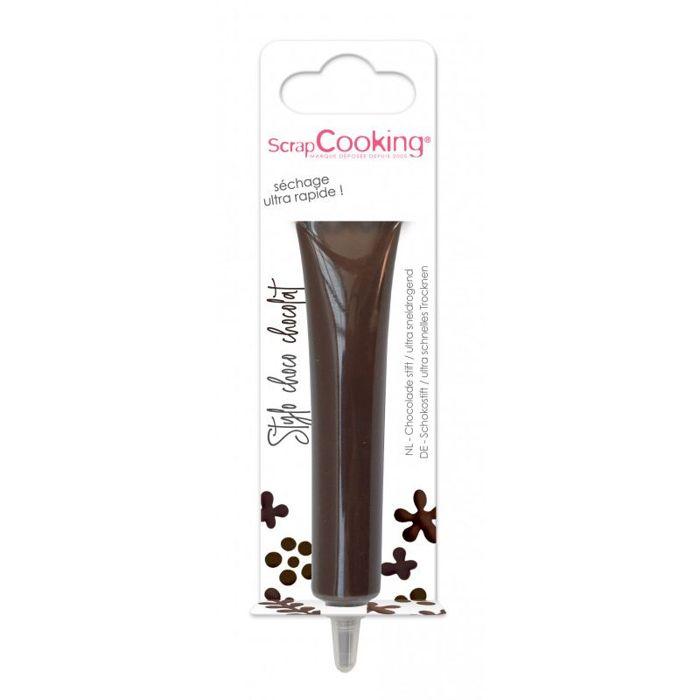 Stylo goût chocolat marron 25g - Scrapcooking