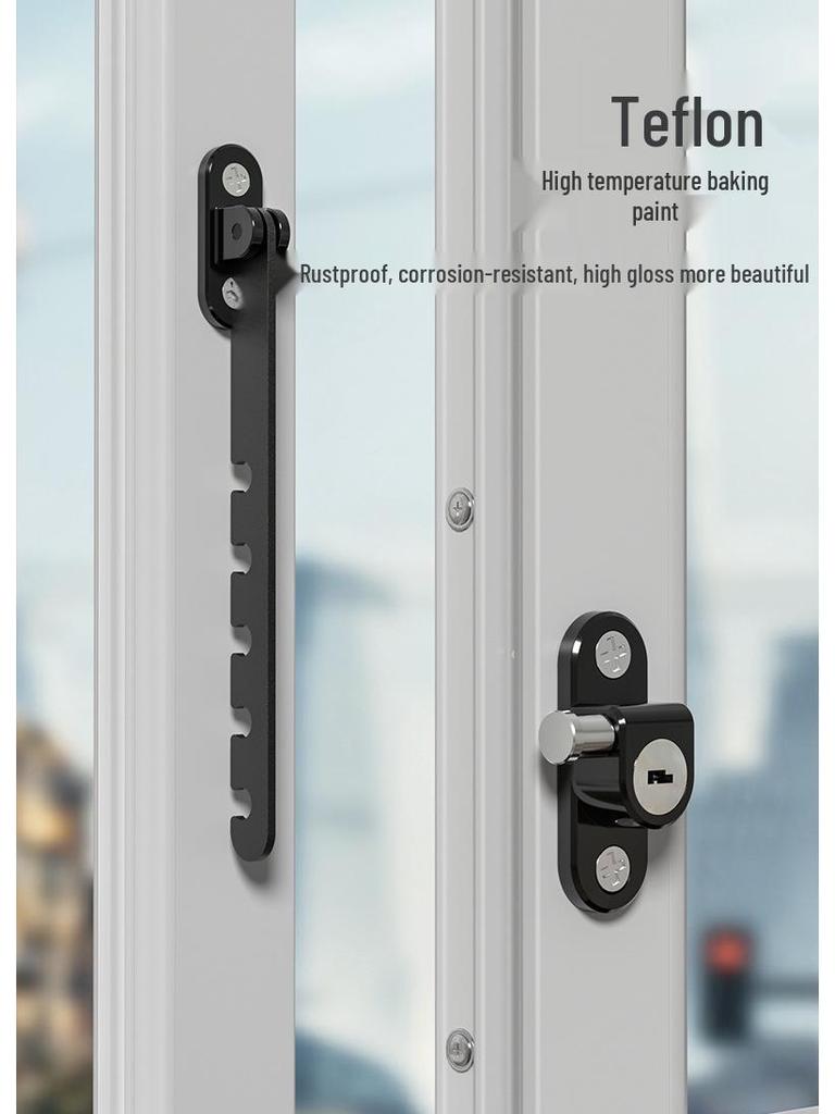 UPVC Child Safety Door/Window Restrictor & Windproof Hook Lock