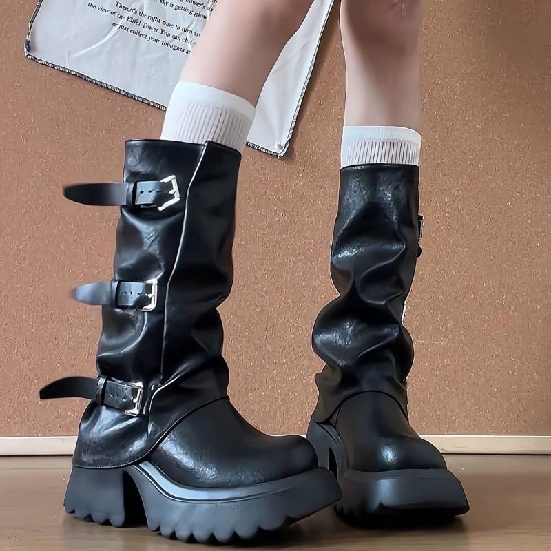 

Spice girls increase height but knee thick-soled boots women s summer new fashionable versatile and thin boots 40