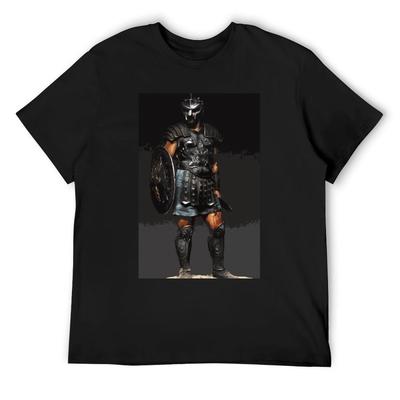 Le T-shirt Gladiator chemises de créateur hauts t-shirt uni pour hommes