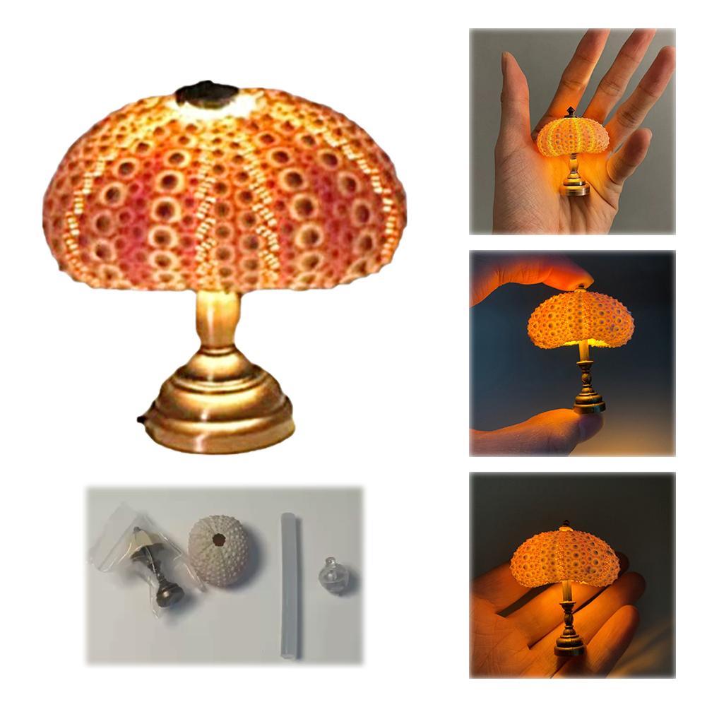 Sea Urchin Night Light Sea Urchin Shell Beach Themed Animal Night Bedside Light Light Fun Lamp Night Q0E6
