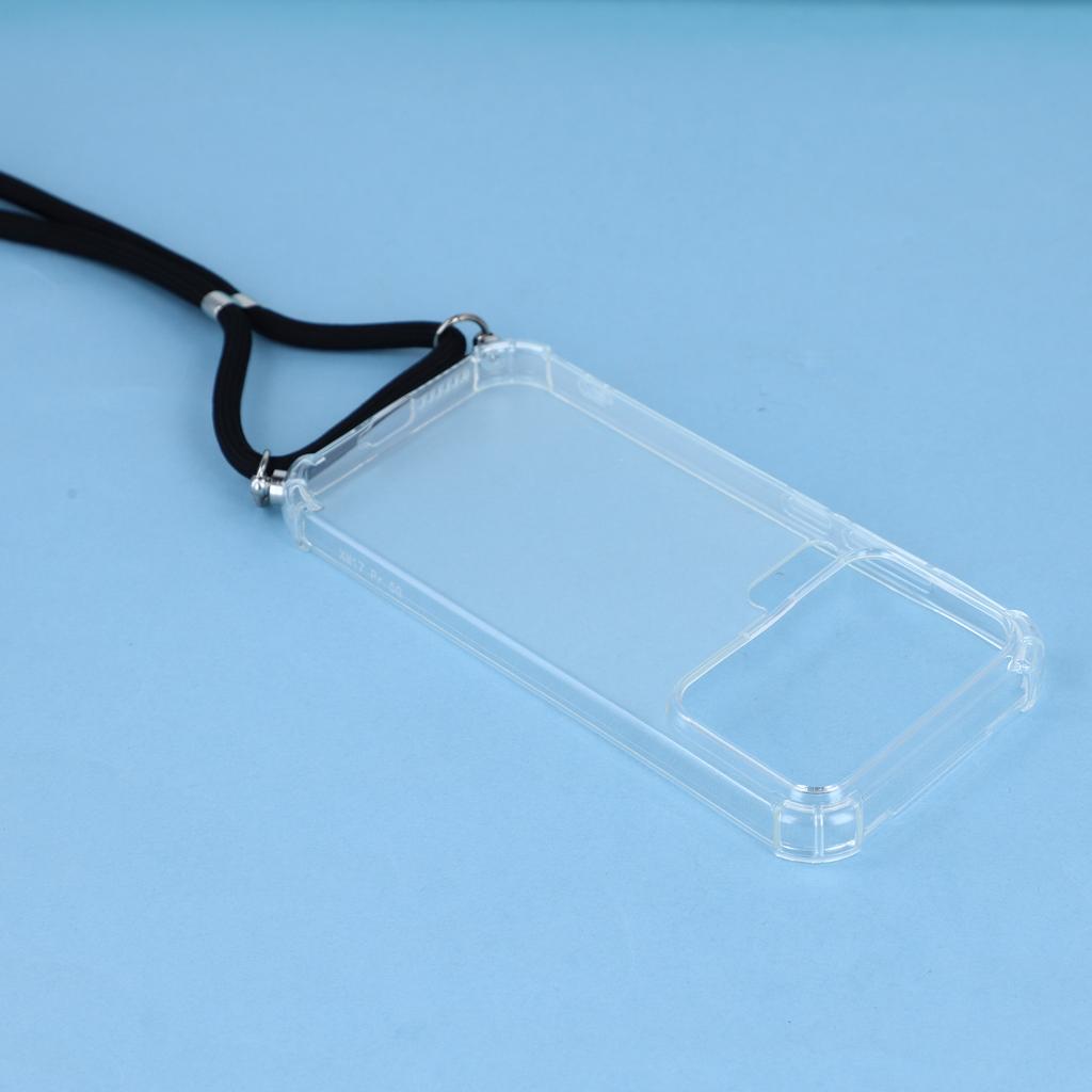 For Xiaomi 17 Pro Case Reinforced Corner TPU Clear Phone Cover with Lanyard