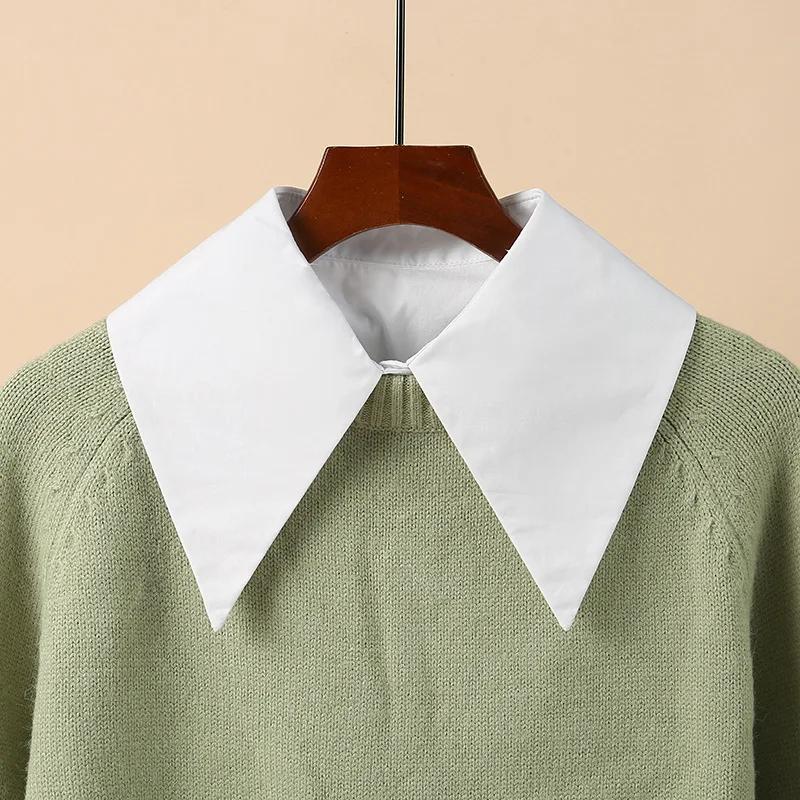 Formal Dress Lapel Fake Collar Blouse Vintage Detachable Shirt Collar False Collar Removable Lapel Blouse Top Nep Kraagie