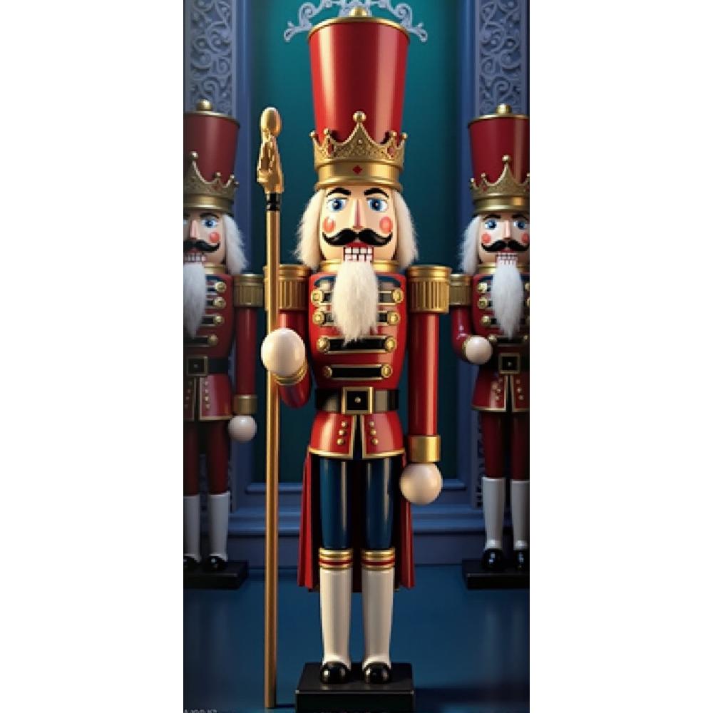 Nussknacker-Soldat-Auskleidungen für Weihnachtstüren, Weihnachtsdekorationen, Türabdeckungen 2024, Weihnachten 2025, Neujahr, Gartendekorationen für den Außenbereich