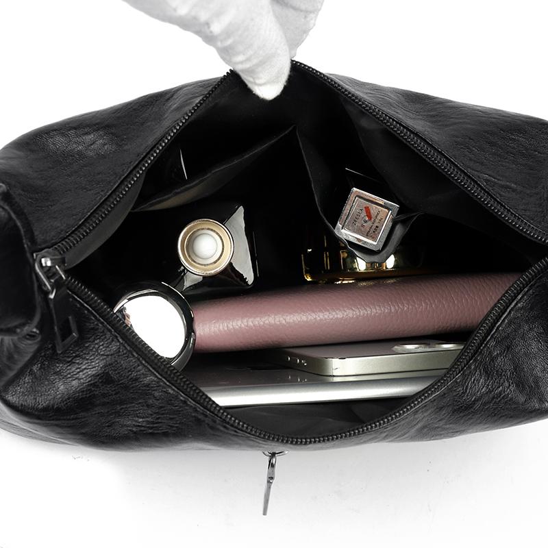 Women's Messenger Bag Large Capacity Soft Leather Shoulder Bag Vintage Mother Bag