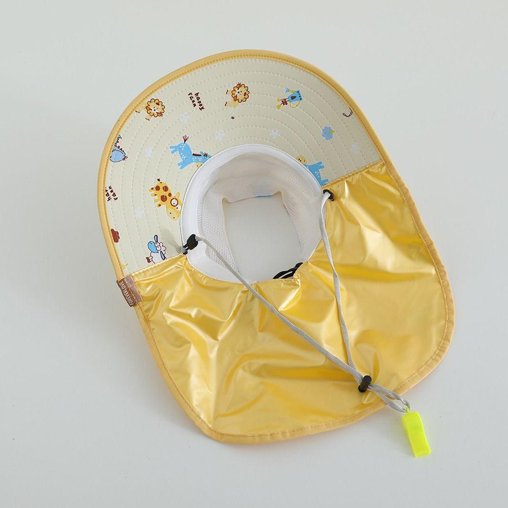 UV Protection Sun Cap Cartoon Print Beach Shawl Hat Summer Kids Bucket Hat
