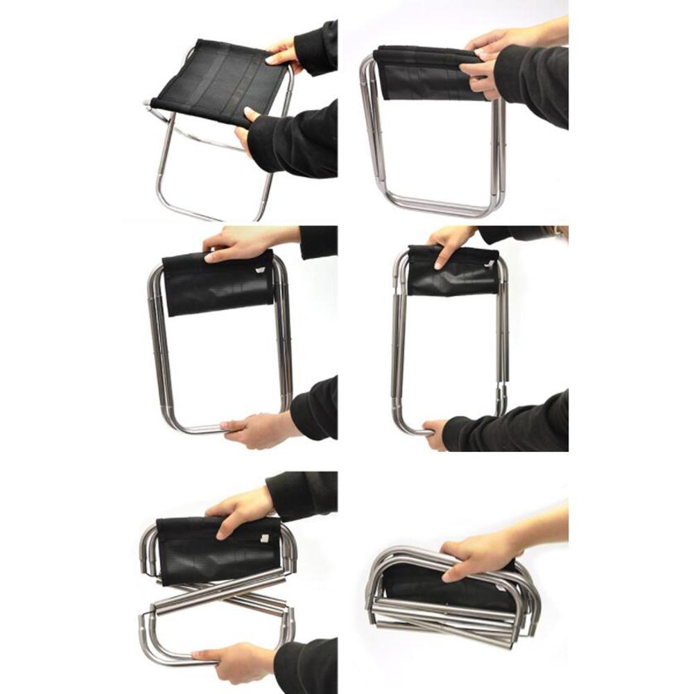 Stor campingfiskestol picknick vadderad hopfällbar pallstol utomhusstrand