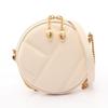 Used Serpenti Cabochon Mini Pochette Shoulder Bag Leather Beige Used Women