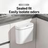 Trash Can Space Saving Wall Mount Trash Can Sensor Automatic Quiet Lid for Homes Kitchen Bathroom