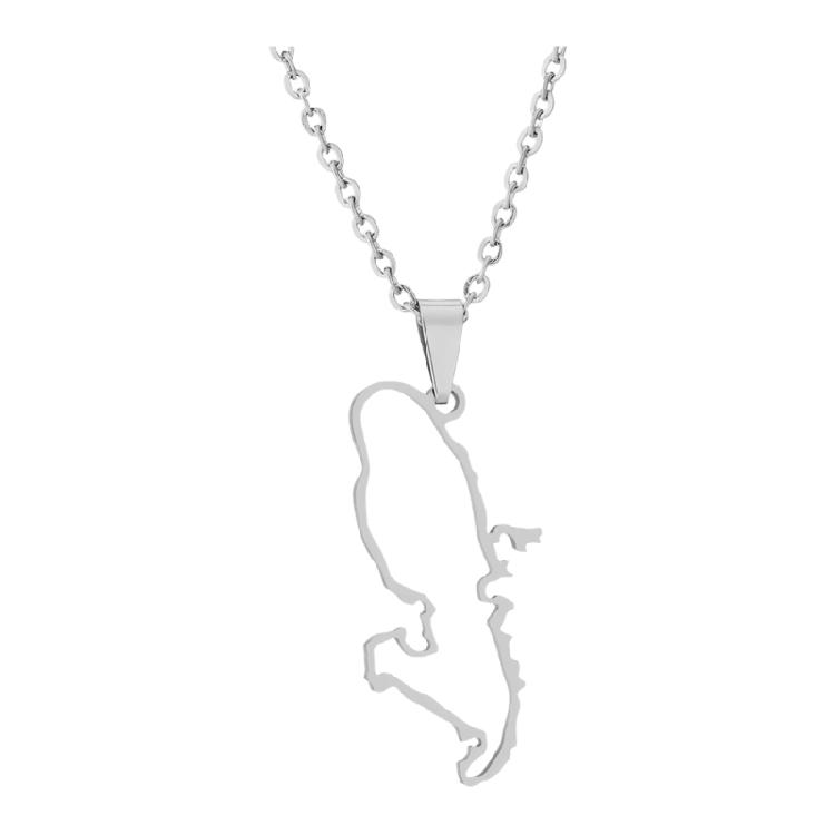Stainless Steel French Martinique Necklace Adjustable Length Clavicle Chain For Casual Or Formal Outfits