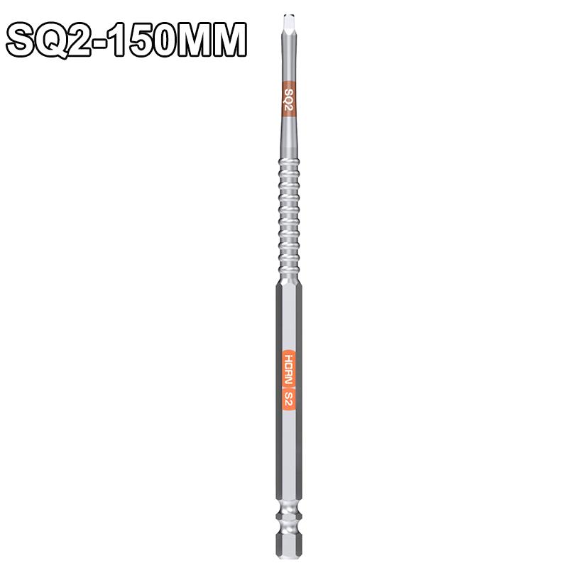 PH2 T20 T25 SQ2 Cross Screwdriver Non-slip  Magnetic Batch Head Hardness Drill Bit Screw Driver Hand Tools 50/75/100/150MM