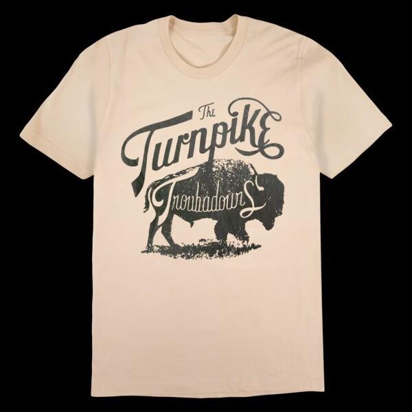 Футболка с изображением группы Turnpike Troubadours, бежевая, хлопковая, все размеры, унисекс M