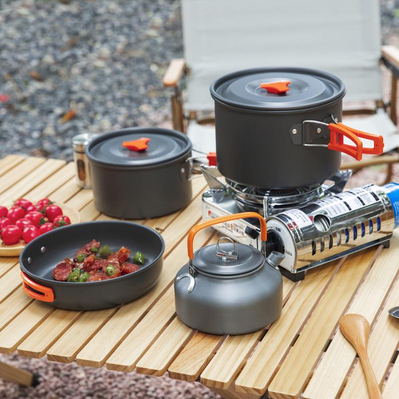 Multifunctional Camping Cookware Set for 4-5 People