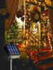 Solar Powered 200/100/30 LED Flower Wreath Fairy Light String with 8 Modes Outdoor Garden Lights Party Decoration Lights