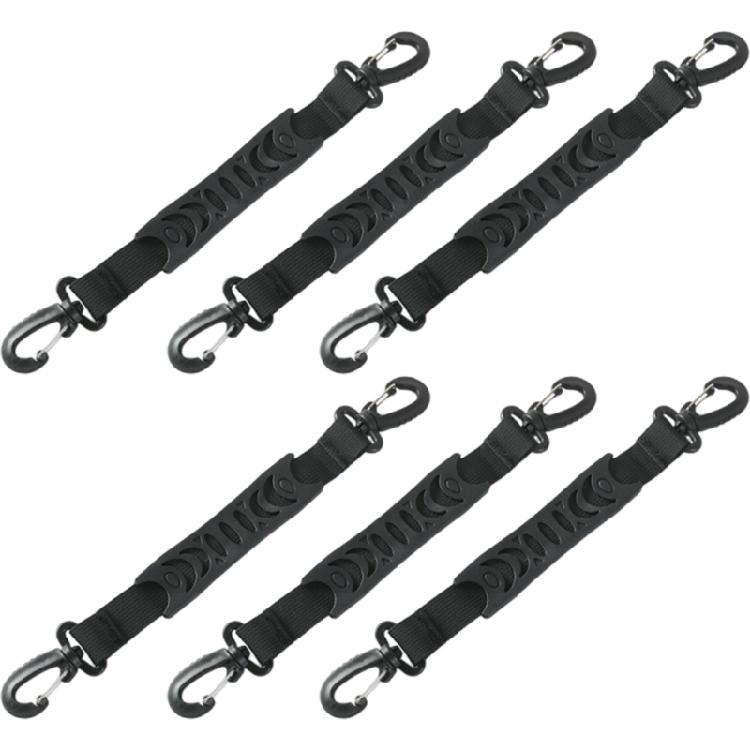 

6PCS Skateboard Towing Straps Breathable Anti Leash Comfortable Training Handle for Long Distances Carrying чорний
