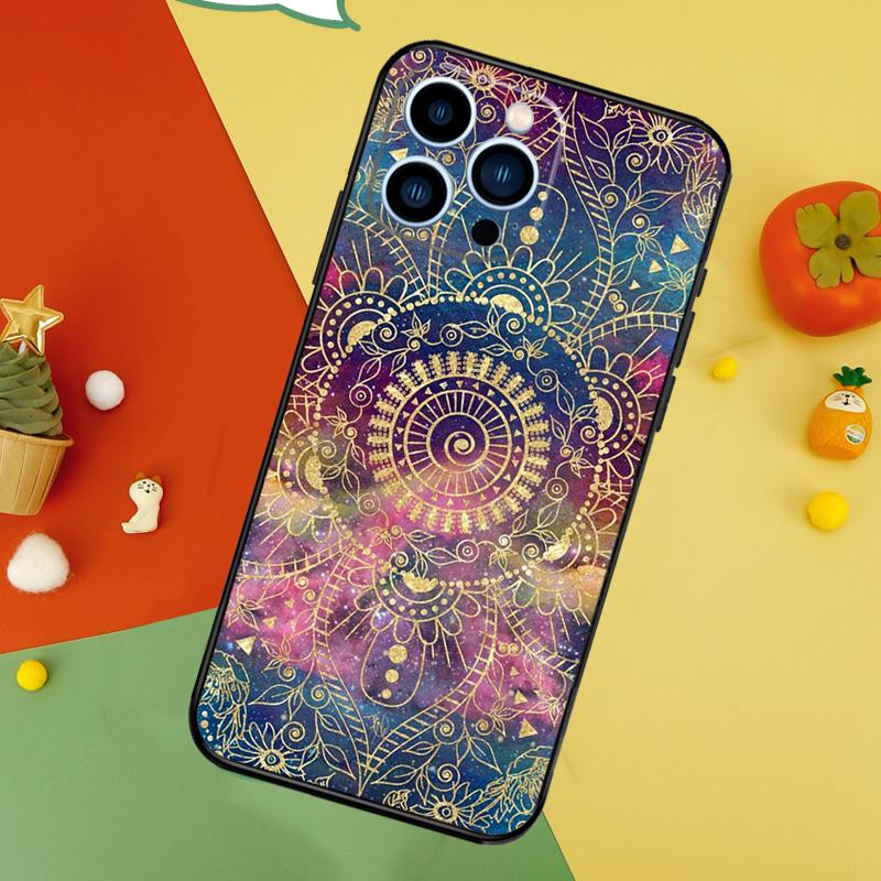 

Elegant Mandala Floral Design Phone Case For iPhone 17 Pro Max16 15 14 13 11 12 Pro Max Plus 12 13 Mini 16e 17 Air Cover iPhone 16Pro MAX
