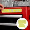 12Pcs Magnetic Toolbox Labels Reusable 3D Printed Tool Box Organize Accessories for Steel Toolboxes Carts Drawers Cabinets DIY Garage Organization