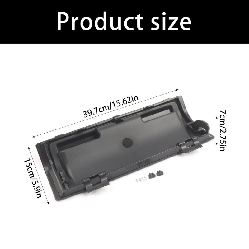 Left Side Glove Box Cover 2K1857122 for Dashboard Compartment Repair, Hinged Plastic Storage Lid, 39.7 x 15 x 7 cm, Single Replacement Part Use