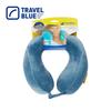 TRAVEL BLUE Sada polštářku ve tvaru U z paměťové pěny a termosky