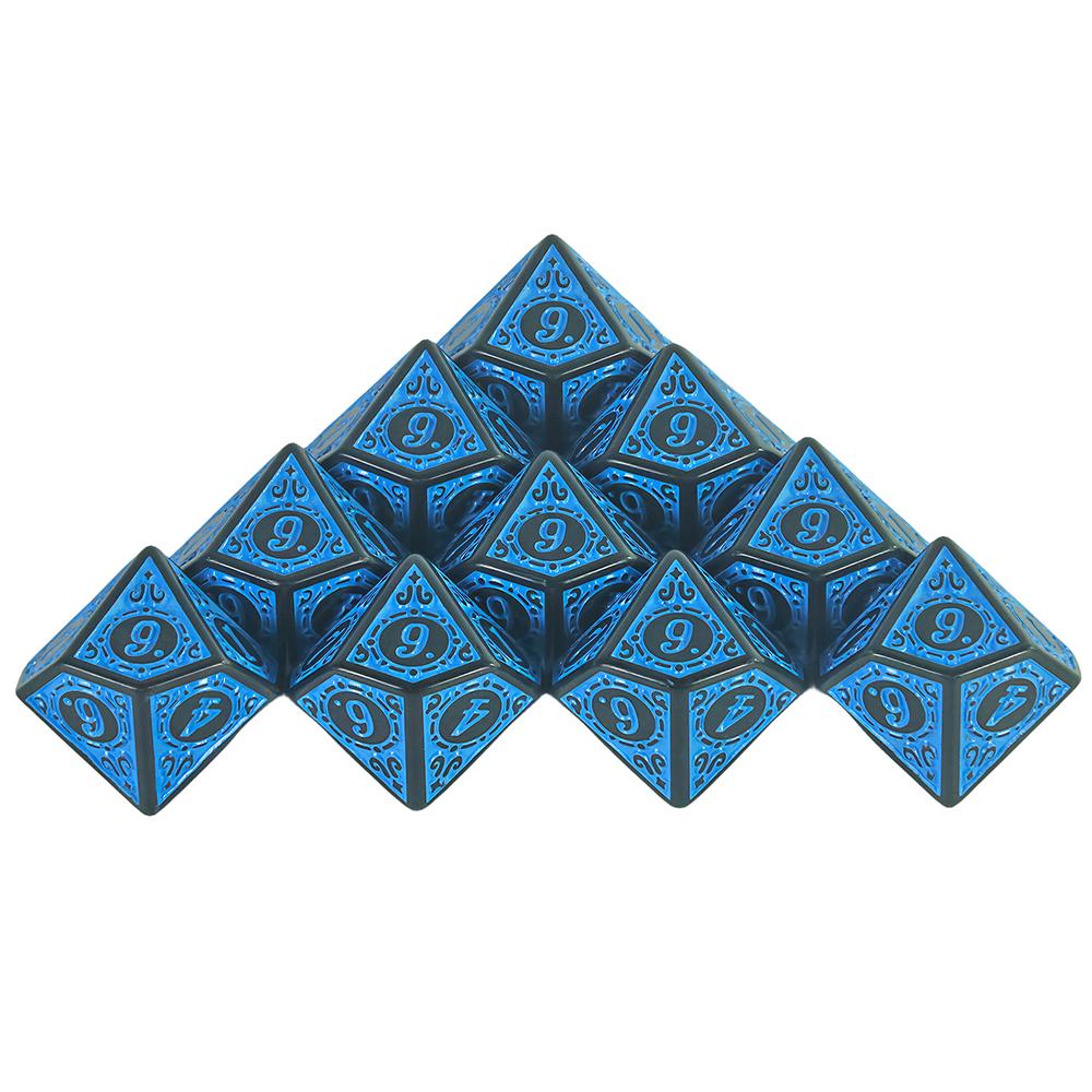 10 Sided Acrylic Dice D10 Polyhedral Dice Collection for DND RPG Role Playing Table Games