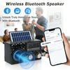 Radio Portátil FM AM SW Radio Solar Receptor de Radio Altavoz Bluetooth Tarjeta TF Unidad USB Reproductor de Música MP3 Batería Recargable