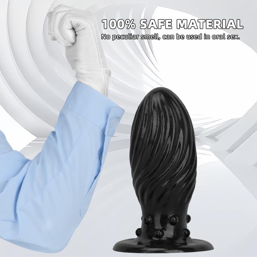 PVC Anal Plug Smooth Butt Plug Prostate Massager Adult Sex Toy for Men Women Fisting 18+