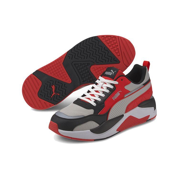 Puma X-Ray 2 Square Pack Fabric Synthetic Leather Round Toe Lace-Up Shock Absorbing Wear-Resistant Low-Top Casual Shoes Unisex Sneaker 374121-01