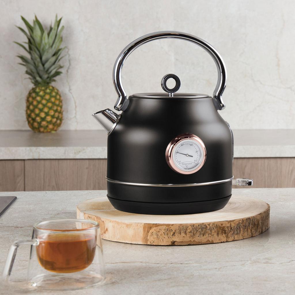 Elektrischer Wasserkocher 1,7L Mit Thermometer Berlinger Haus Bh-9513 Black Rose