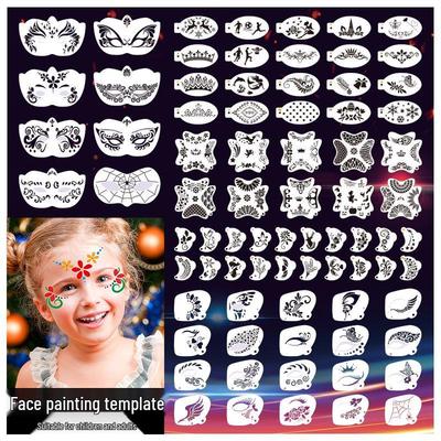 Children's Face Paint Stencil for Festivals and Stage Makeup