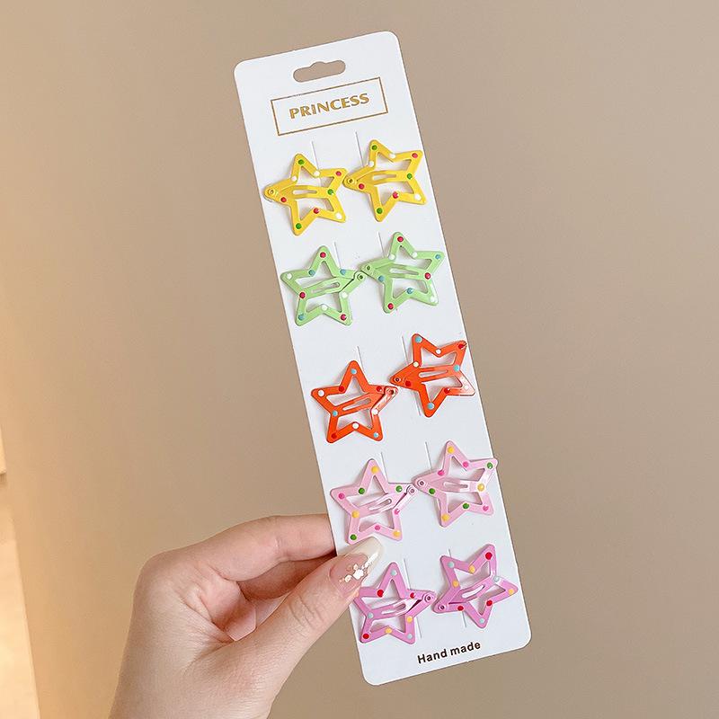 Pink Dopamine Hair Clip: Y2K Seamless Round Hairpin - Cute Small Side Clip for Women’s Bangs