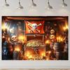 1pcPirate Treasure Chest Theme Golden Design Background Cloth 1pc for Room Event Decoration Party Banners Ideal for Halloween