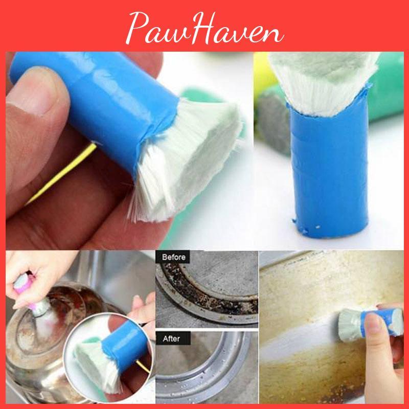 Premium Quality 2pcs Stainless Steel Rust Remover Cleaning Wash Brush Set For Kitchen Use