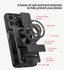 KEYSION Magnetic Phone Case for HONOR X7d 4G 5G Slide Camera Protection Upright Kickstand Shockproof Cover for Honor 400 Smart 5G