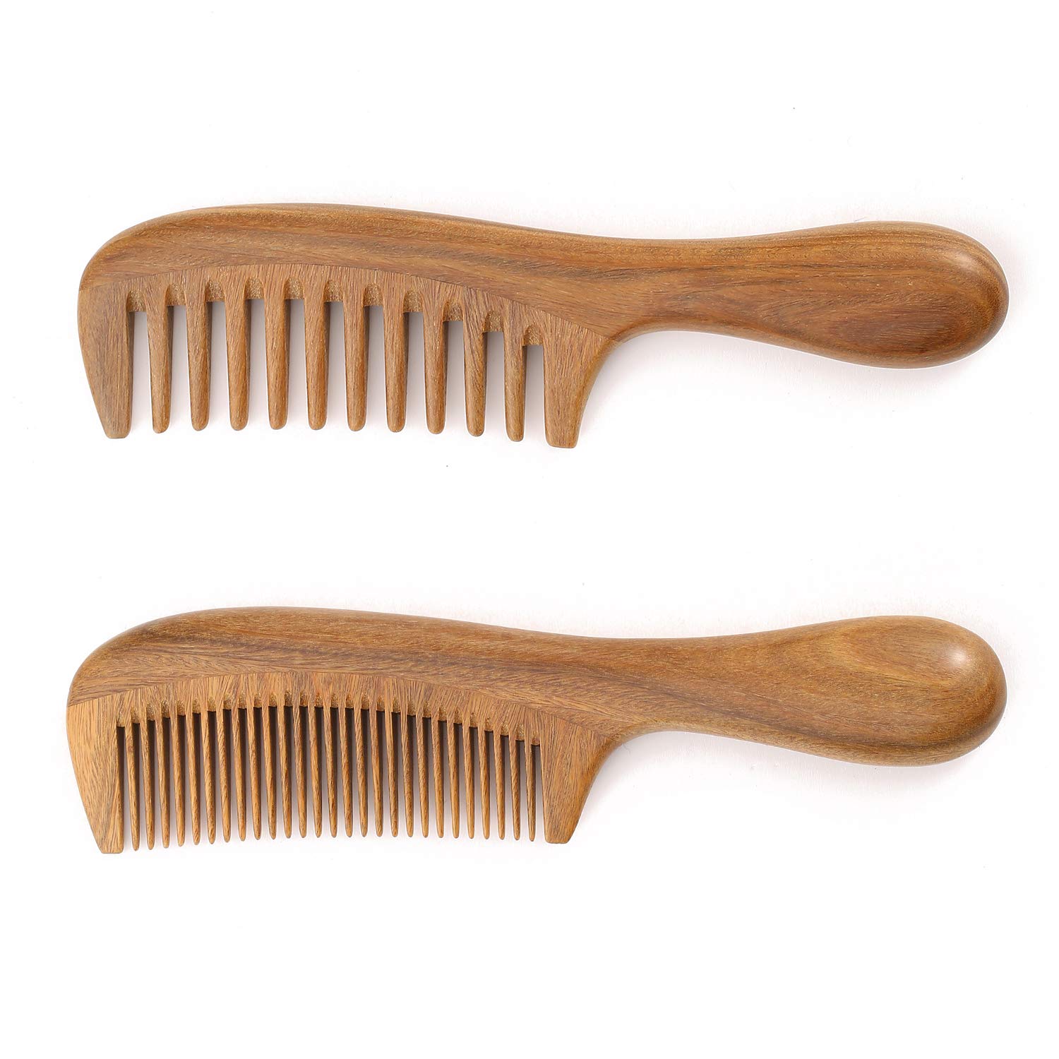 Eco Friendly Natural Wood Hairbrush Hair Detangling Detangler Brush Bamboo Wooden Wood Hair Comb Brush