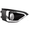 Fits 19-21 Honda BR-V: Front Bumper Fog Light Cover Electroplated Frame