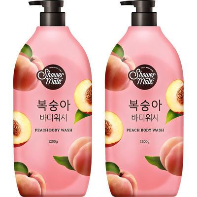 Peach Body Wash Fruit Scent, 1.2kg, 2 Units