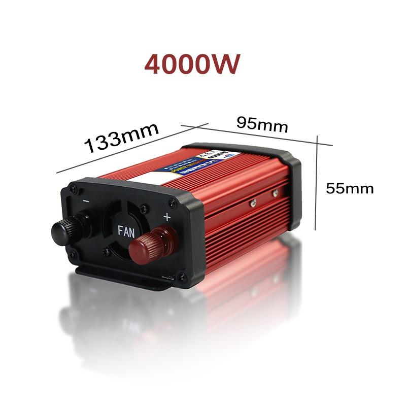 4000W 5000W 6000W DC 12V/24V To AC 110V/220V Modified Sine Wave Voltage Transformer Converter Adapter 2 USB Car Power Inverter