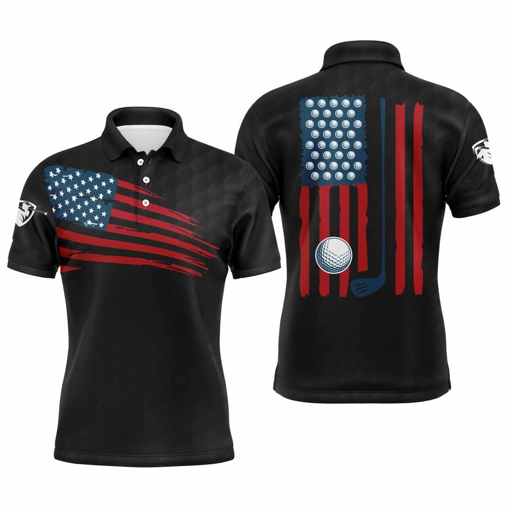 Golf Shirt Men's Summer Outdoor Sports T-Shirt Quick-Drying Casual Golf Shirt Fashion Printed Top