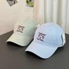 Fashion Hat bear embroidery Korean version spring and summer new Korean version cartoon cute baseball cap female big head circumference showing