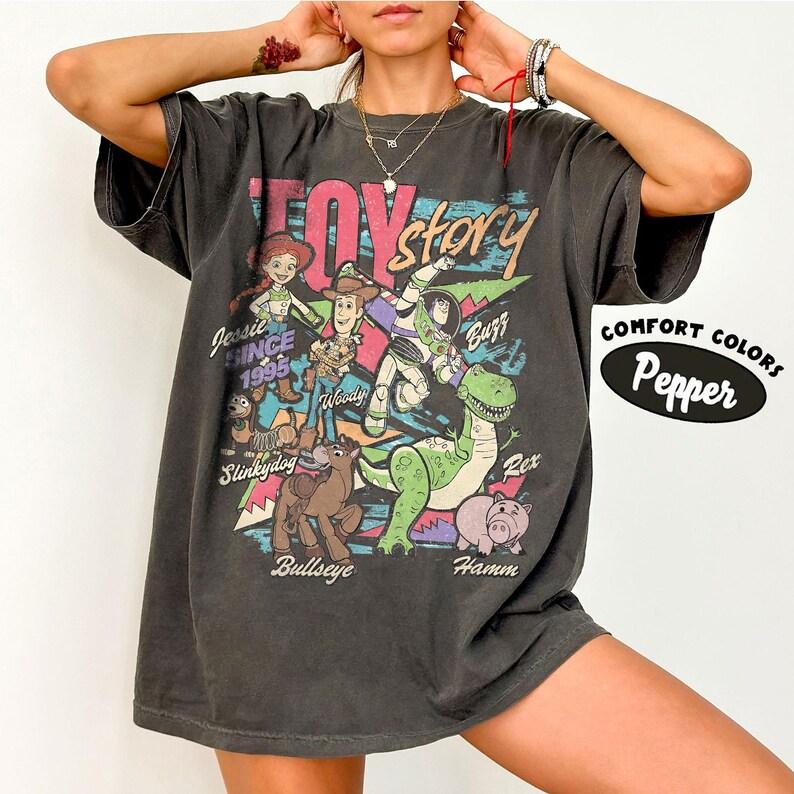 2026 Latest Animated Movie Toy Story 5 T-shirt Polyester T-shirt Parent Child Clothing Women's T-shirt Children's T-shirt