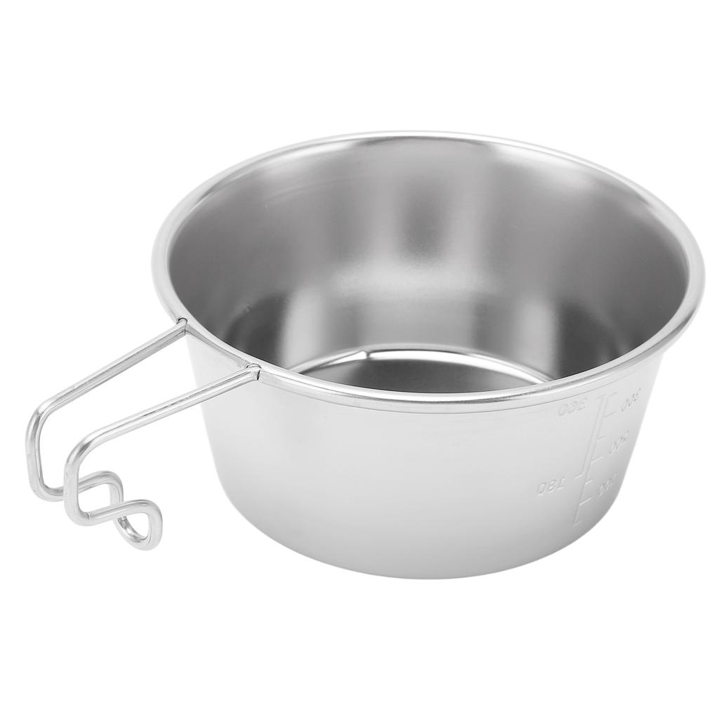 450ml Camping Camping Cup Stainless Steel Camping Bowl Stackable Portable Camping Cup for Hiking